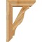 Ekena Millwork Funston Slat Rough Sawn Bracket w/ Offset Brace, Western Red Cedar, 8"W x 28"D x 40"H BKT0806X28X40FST06RWR - alternate 2